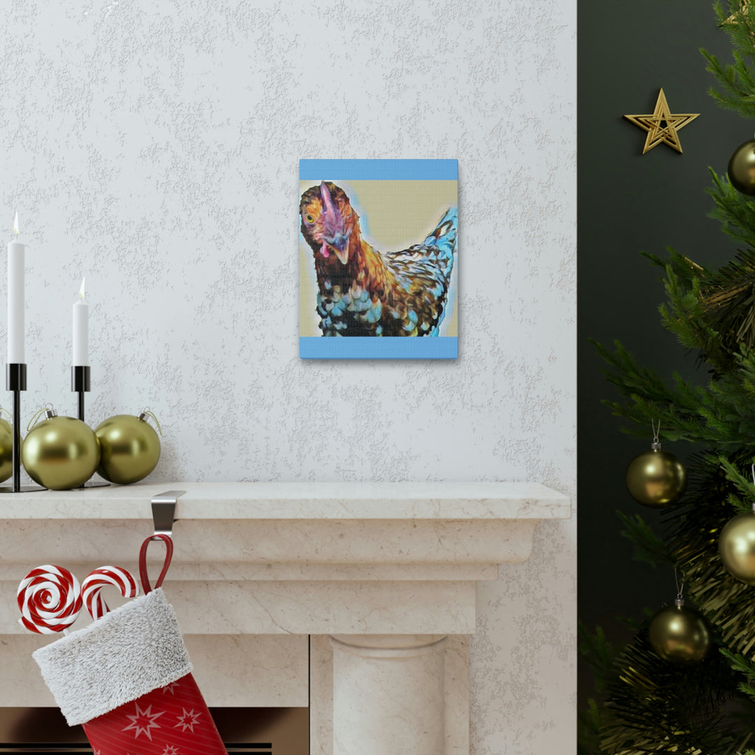 Spot the Hen on Canvas Gallery Wraps