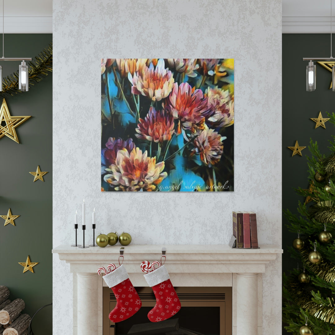 Corinthian Mums Canvas Gallery Wraps