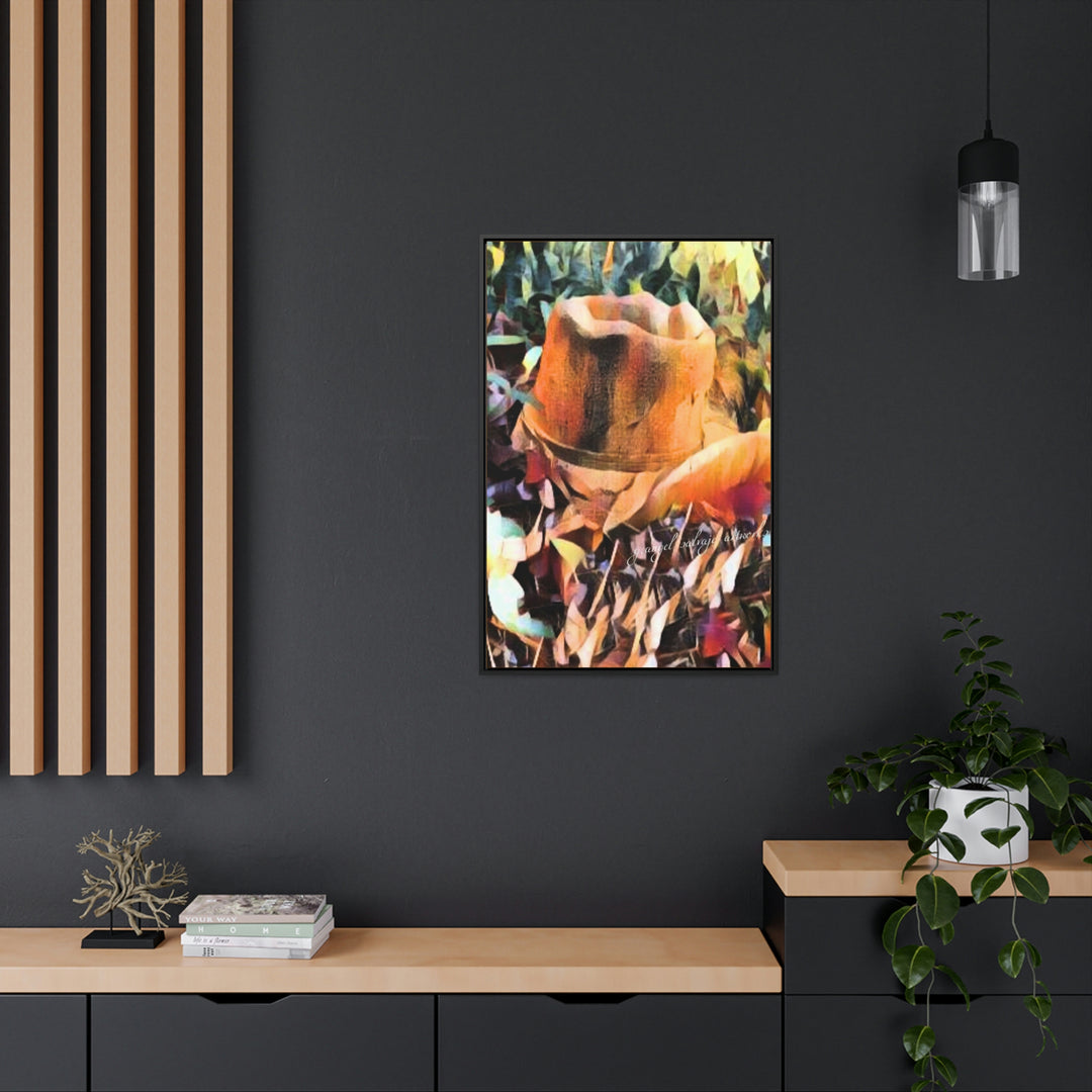 A Man's Hat Gallery Canvas Wraps, Vertical Frame