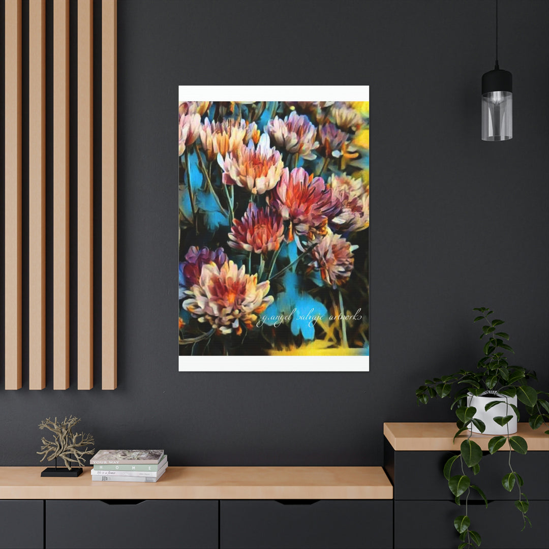Corinthian Mums Canvas Gallery Wraps