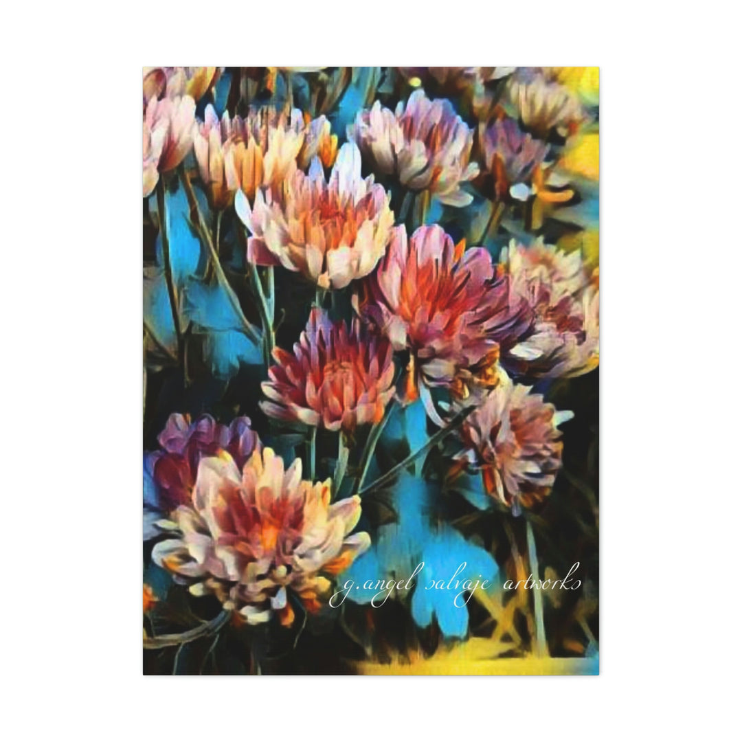 Corinthian Mums Canvas Gallery Wraps