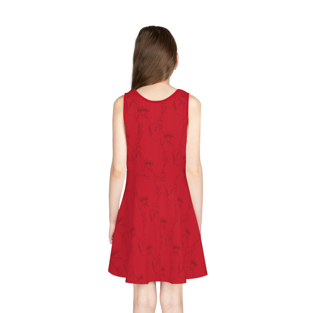 Lil Miss Independent Girls Sleeveless Sundress (AOP)