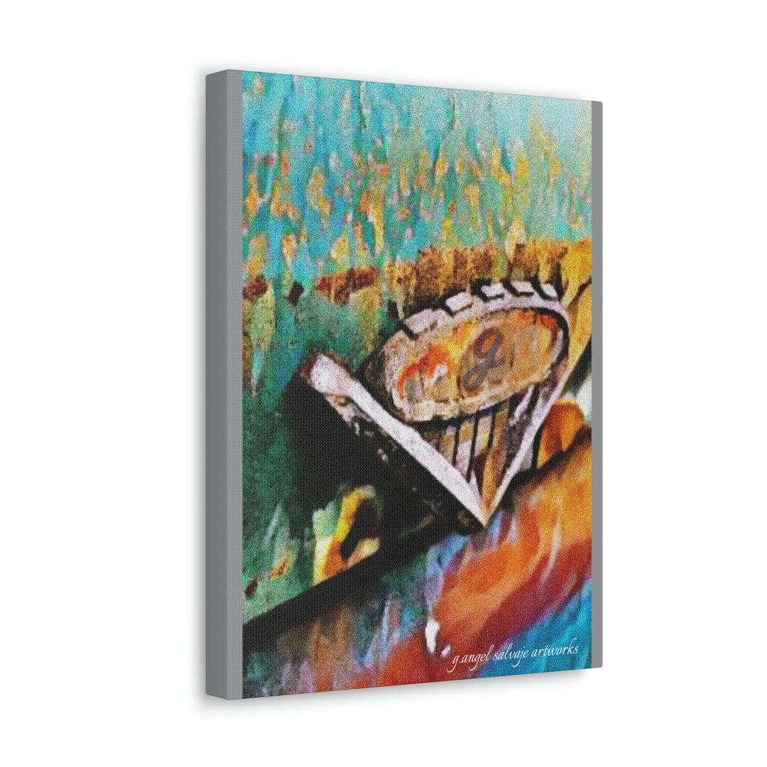 g's '63 V6 emblem on Canvas Gallery Wraps