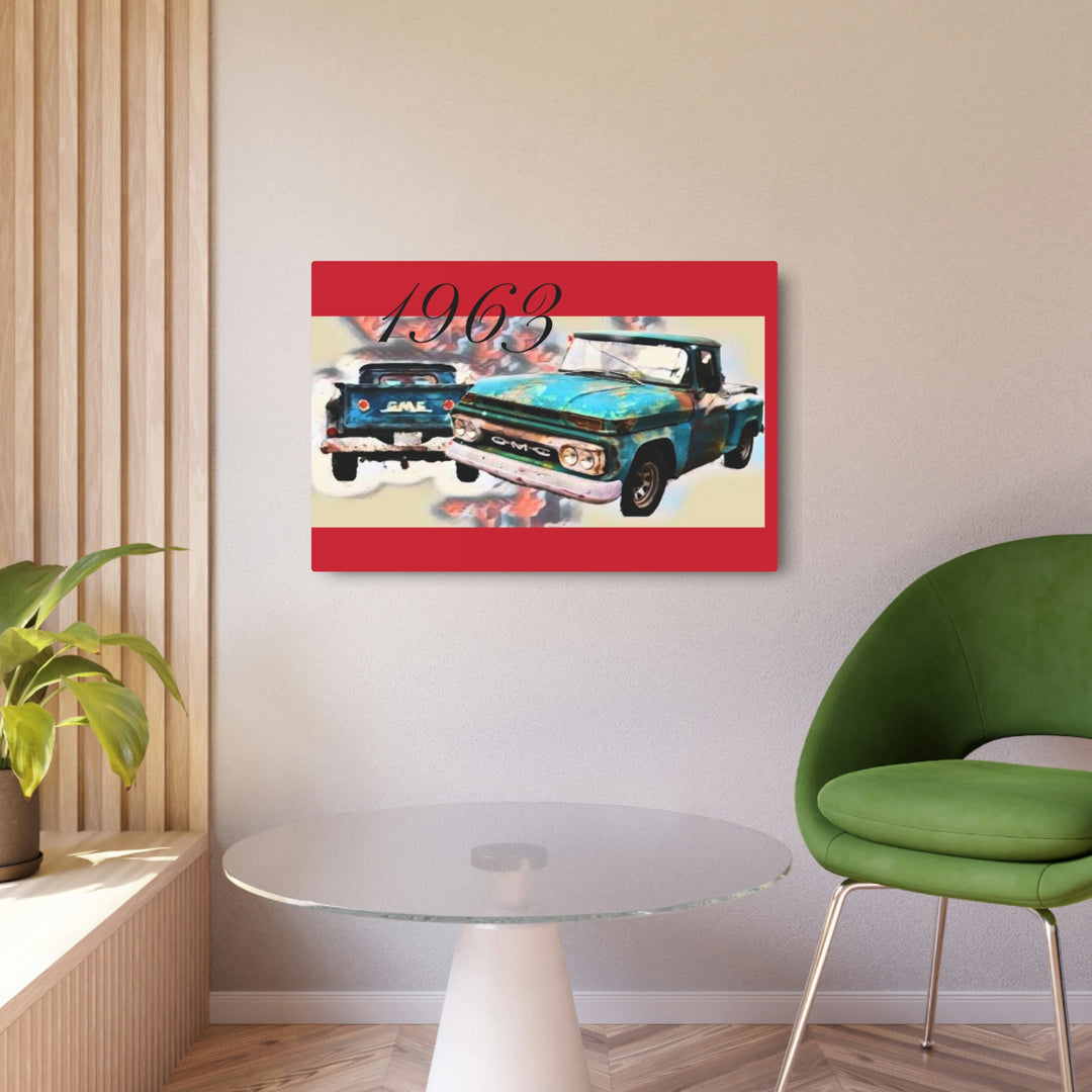 1963 gmc v6 Metal Art Sign