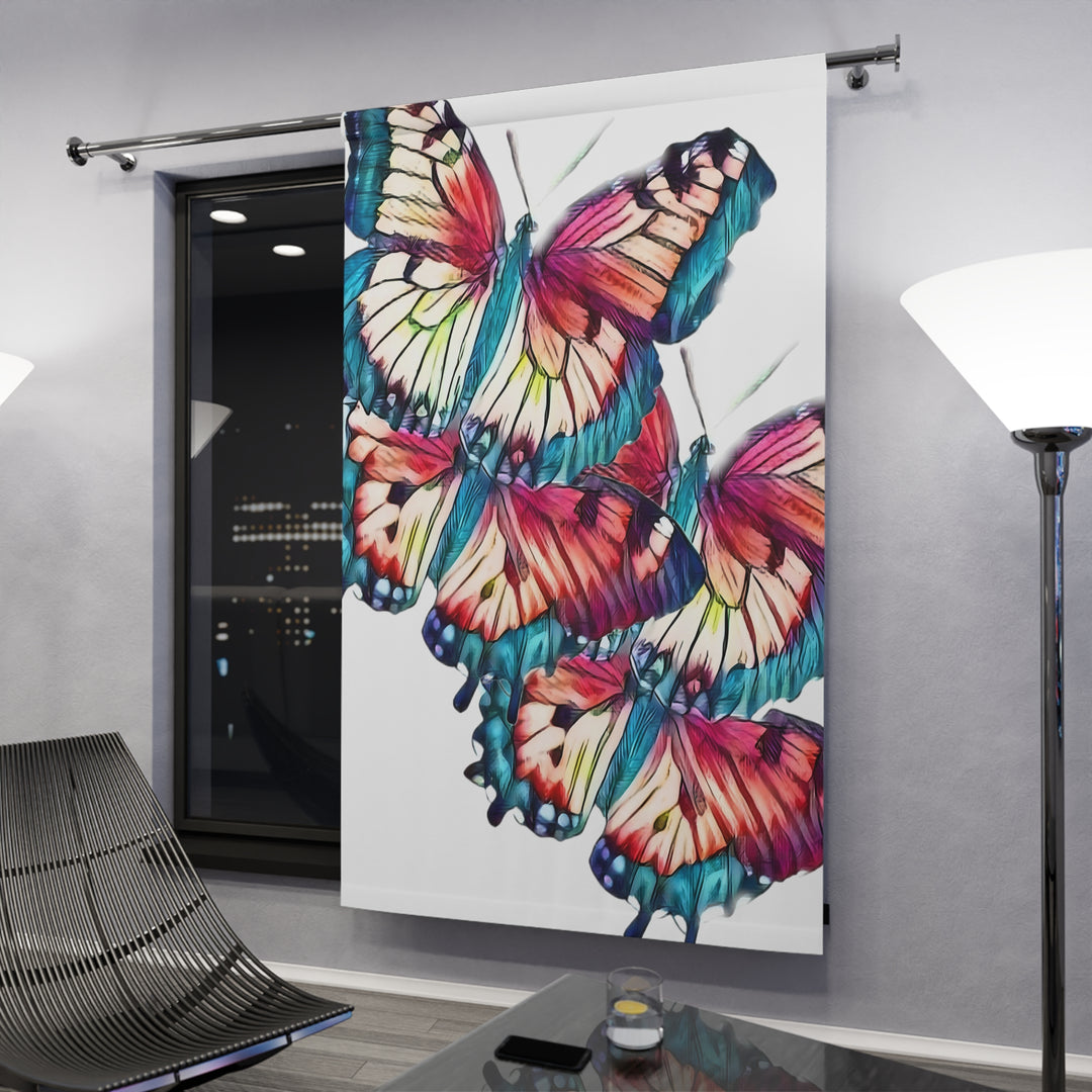Butterfly Blackout Window Curtains (1 Piece)