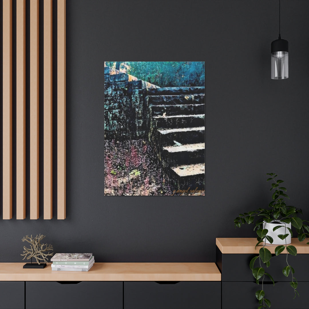Take the High Road in pastels Canvas Gallery Wraps