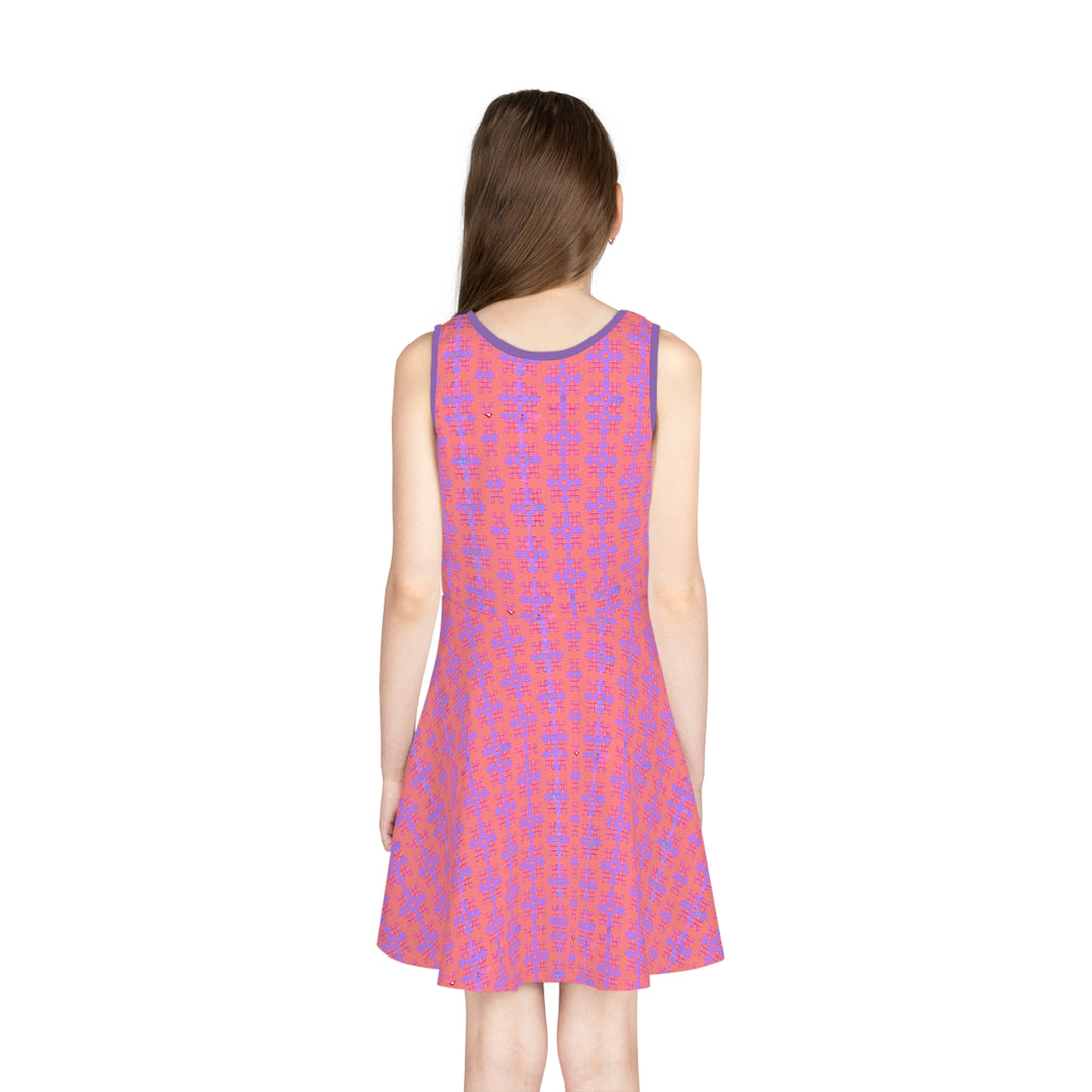 Pink qnd Purple Girls' Sleeveless Sundress (AOP)