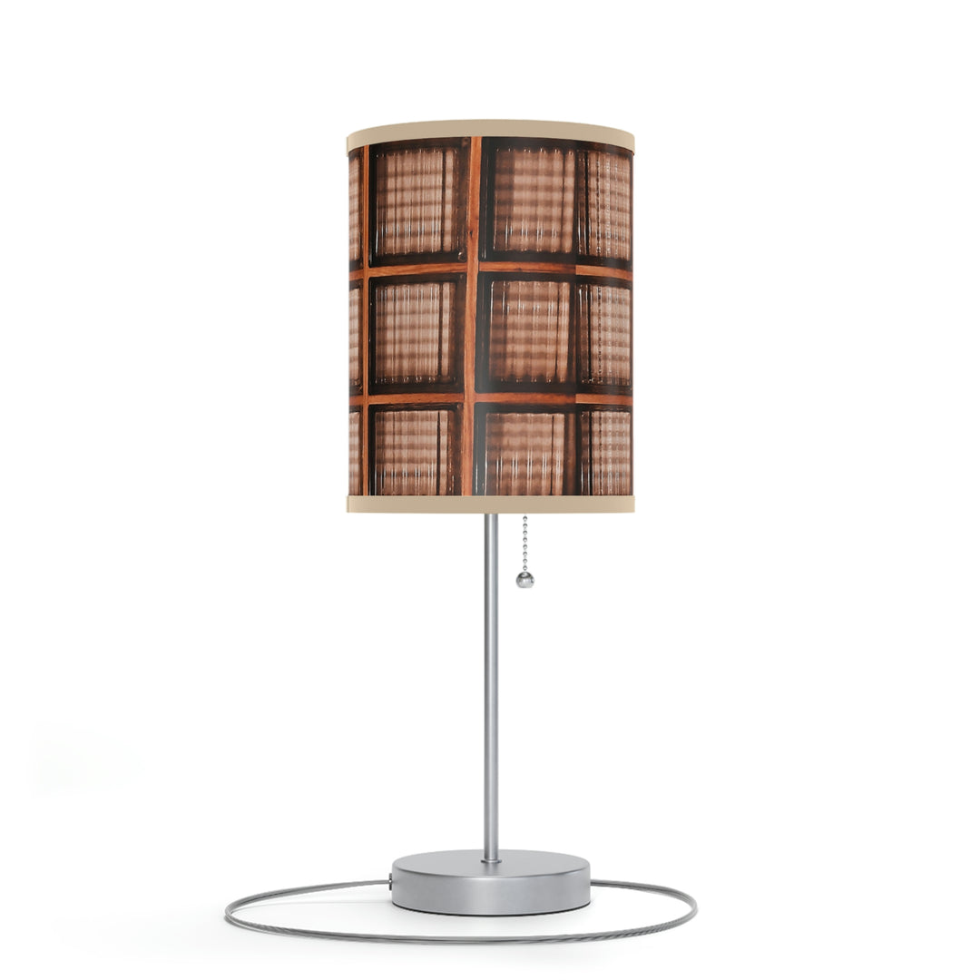 Wood and Glass design Lamp on a Stand, US|CA plug