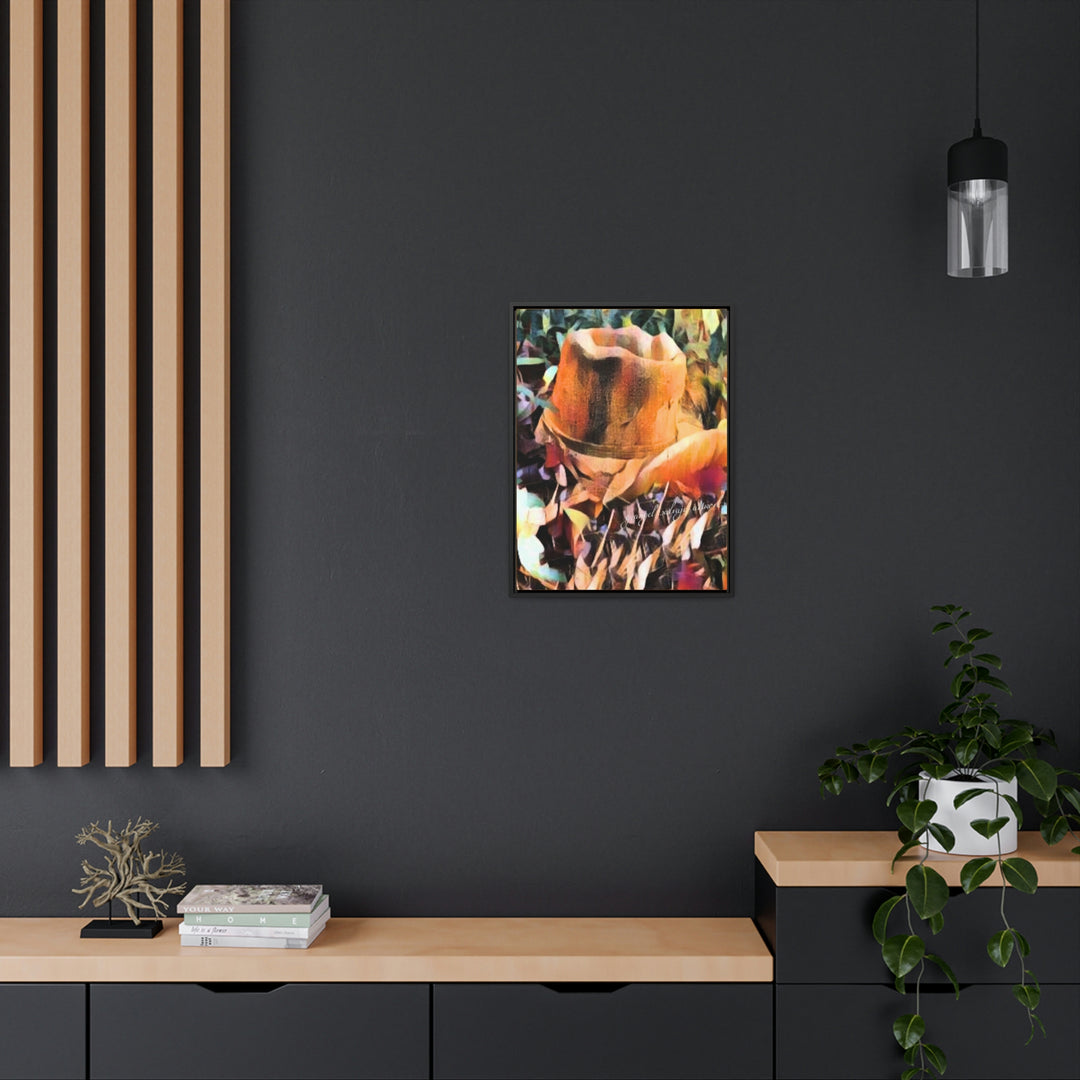 A Man's Hat Gallery Canvas Wraps, Vertical Frame