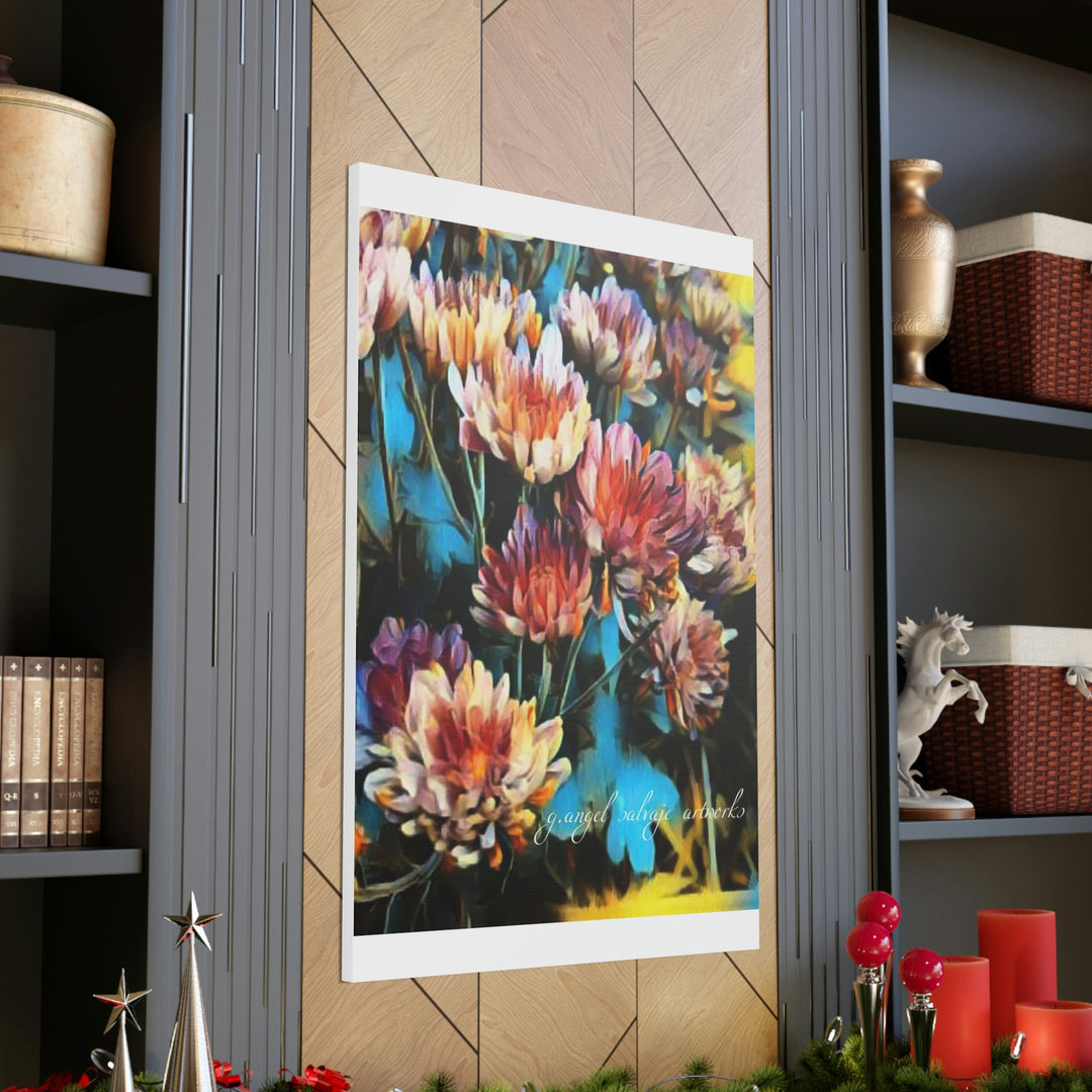 Corinthian Mums Canvas Gallery Wraps