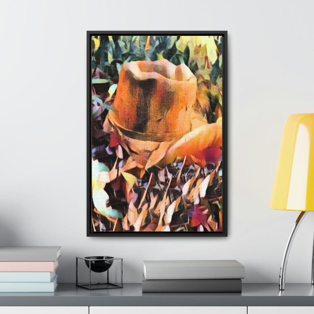 A Man's Hat Gallery Canvas Wraps, Vertical Frame