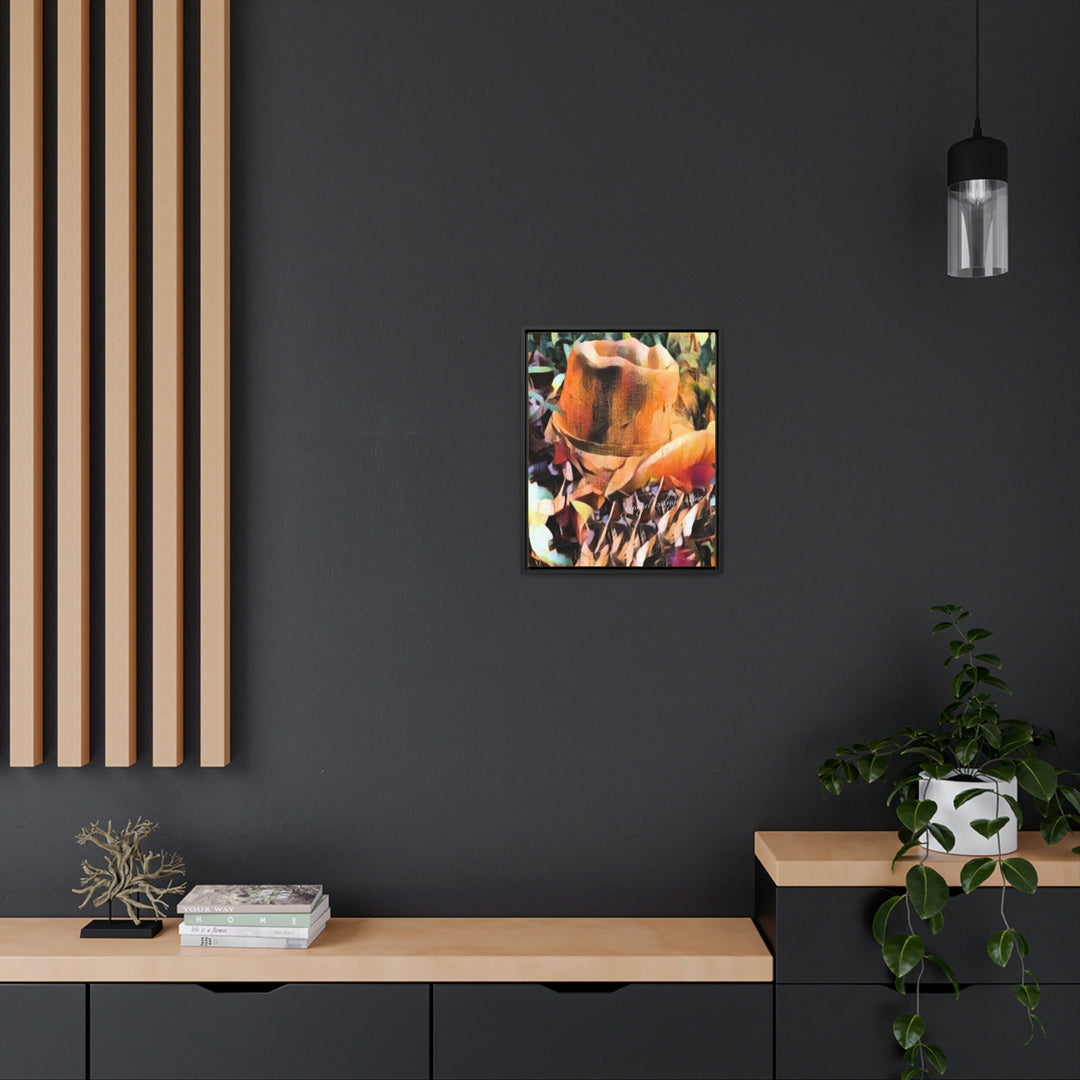 A Man's Hat Gallery Canvas Wraps, Vertical Frame