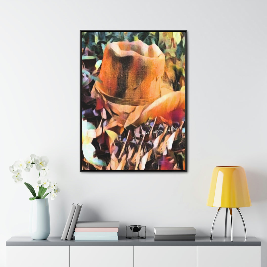 A Man's Hat Gallery Canvas Wraps, Vertical Frame