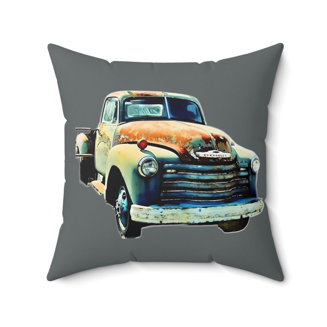 1953 Antique Truck Faux Suede Square Pillow