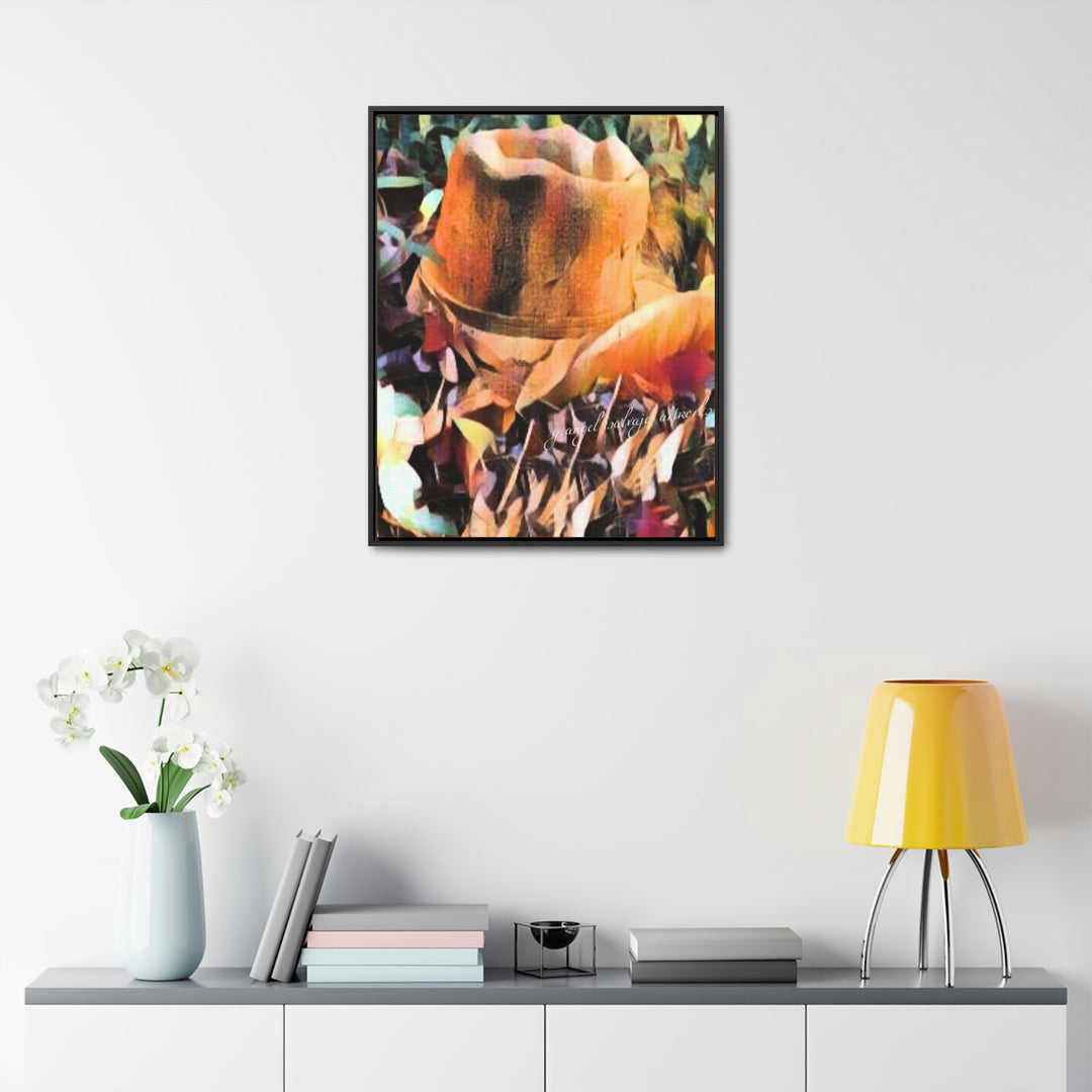 A Man's Hat Gallery Canvas Wraps, Vertical Frame
