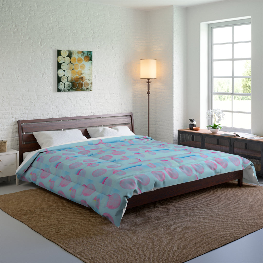 Blue and Pink Comforter