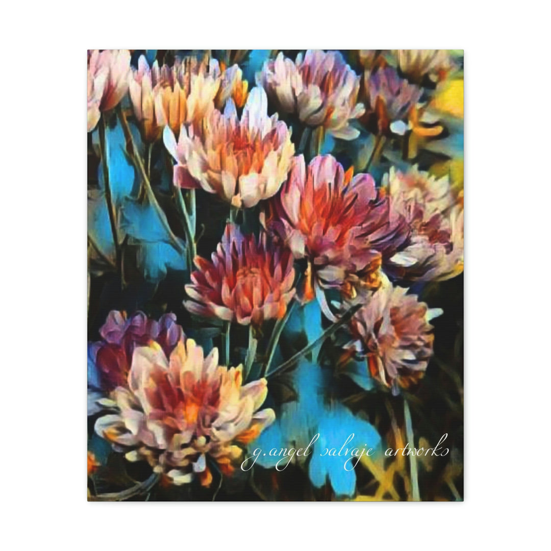 Corinthian Mums Canvas Gallery Wraps