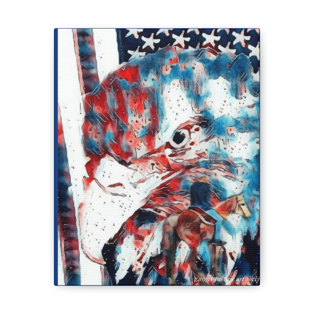 America Strong and Free Canvas Gallery Wraps