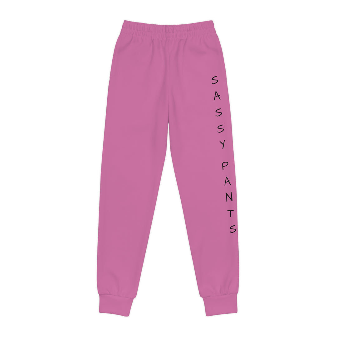 Light Pink Sassy Pants Youth Joggers (AOP)