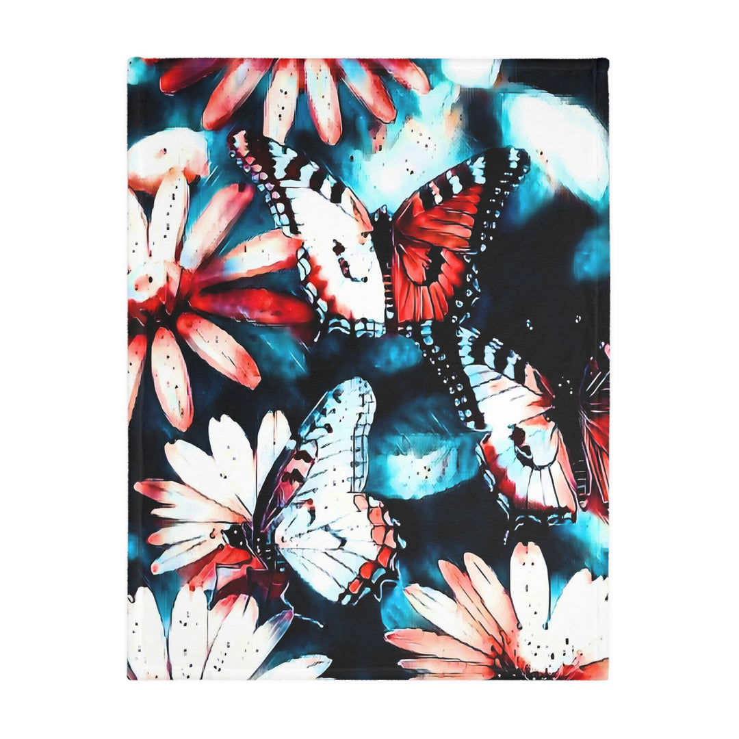 Maybe we are all Butterflies style 2 Velveteen Minky Blanket (Two-sided print)