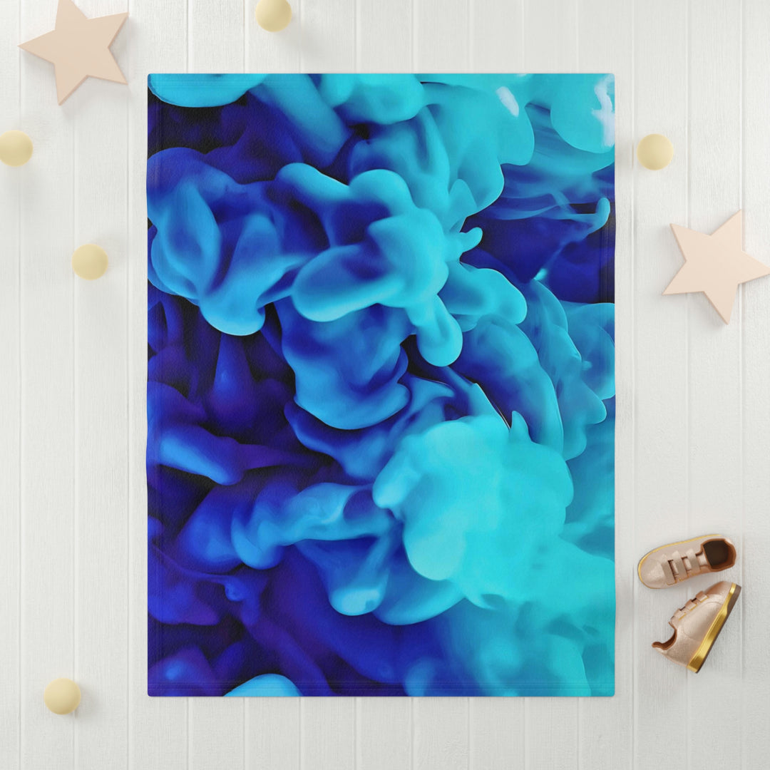 Blue Clouds Soft Fleece Baby Blanket