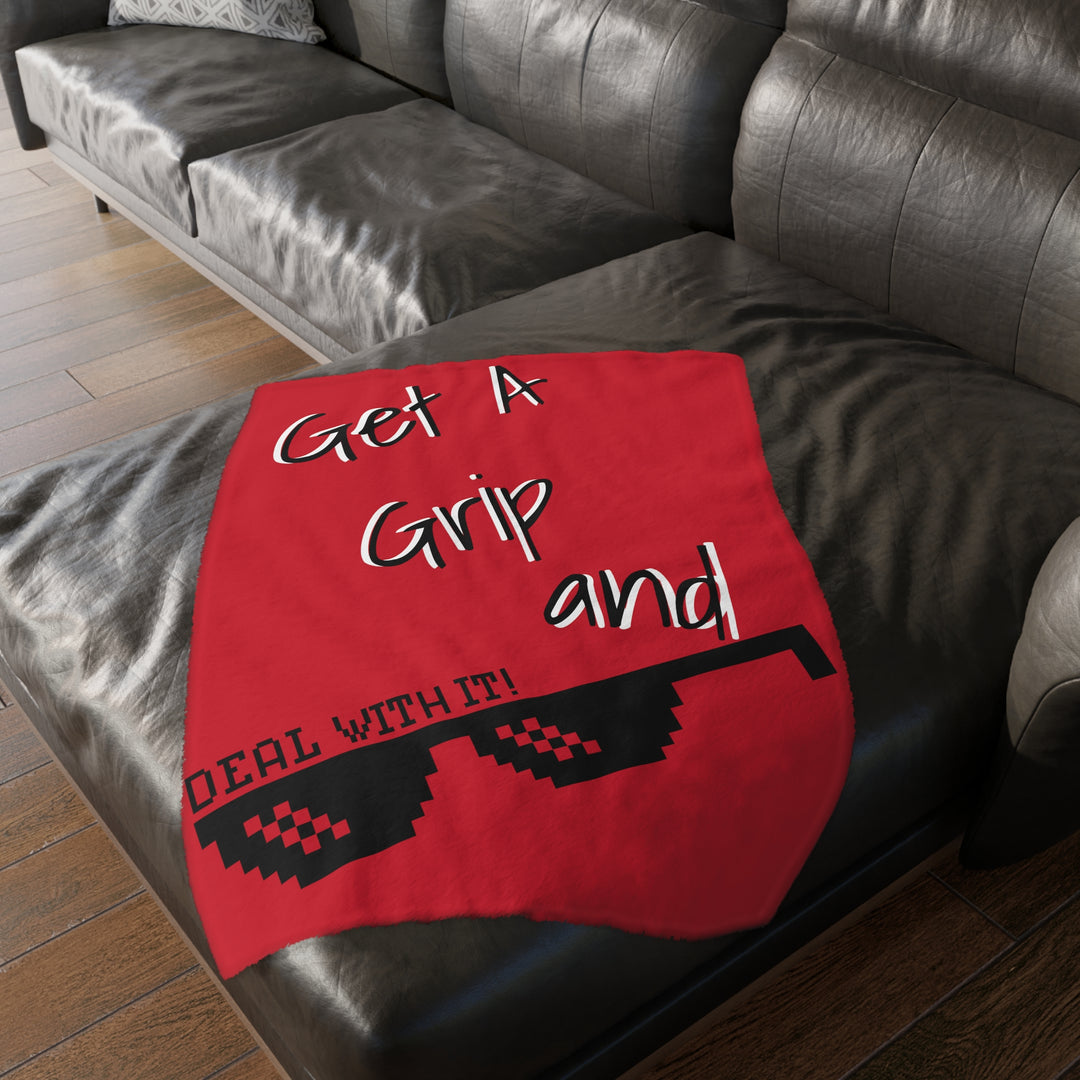 Just Deal Velveteen Minky Blanket (Two-sided print)