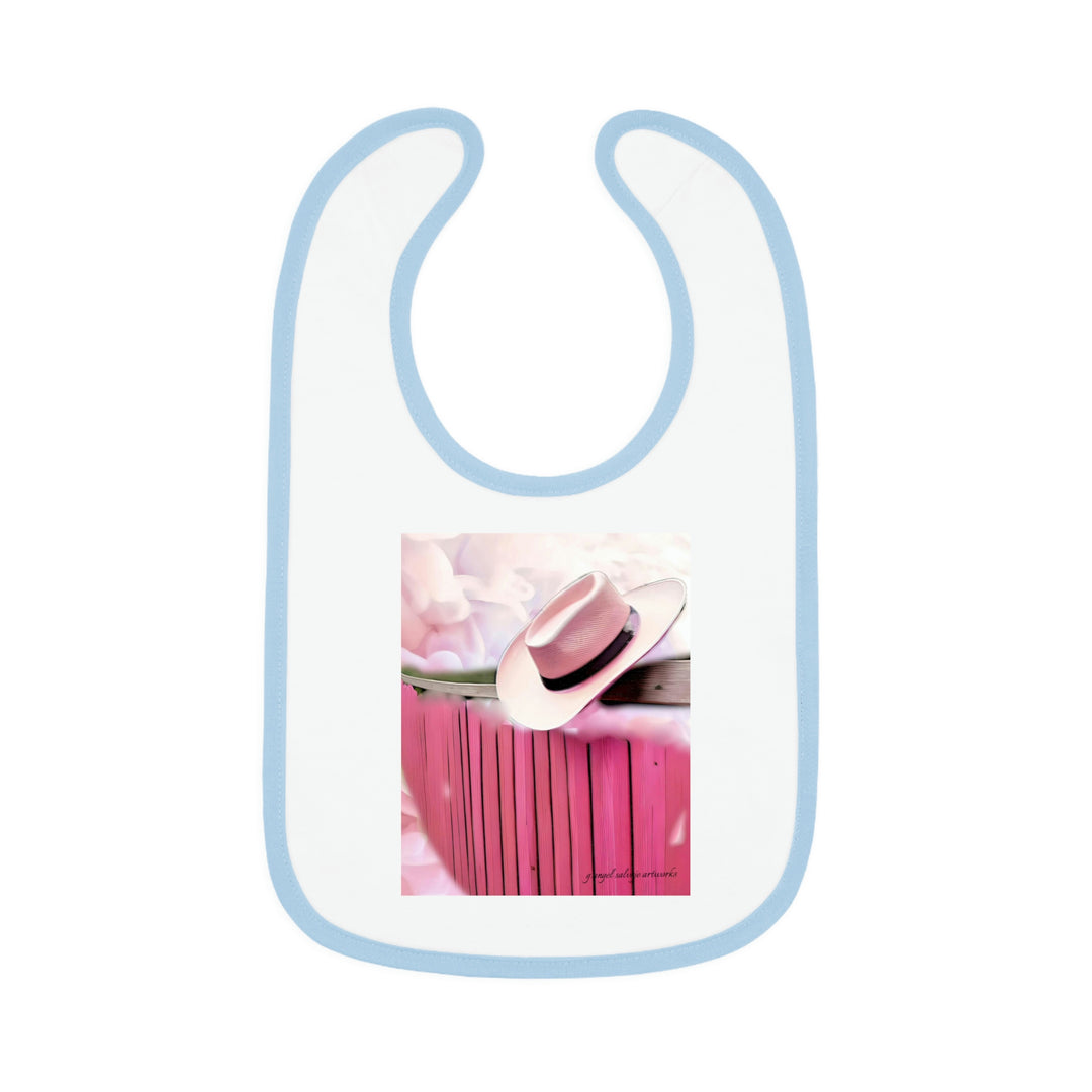 Marielle Inspired Baby Contrast Trim Jersey Bib