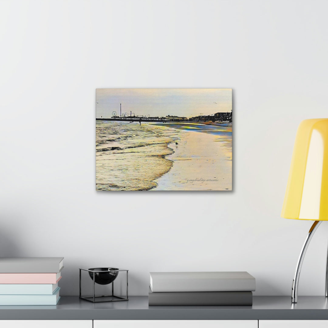 Galveston Strut Landscape Canvas Gallery Wraps