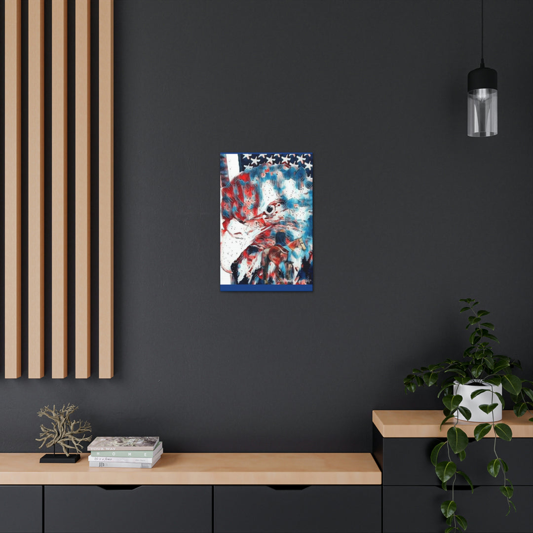 America Strong and Free Canvas Gallery Wraps