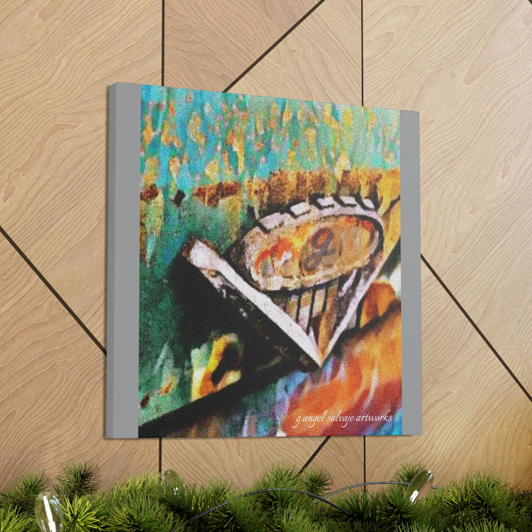 g's '63 V6 emblem on Canvas Gallery Wraps