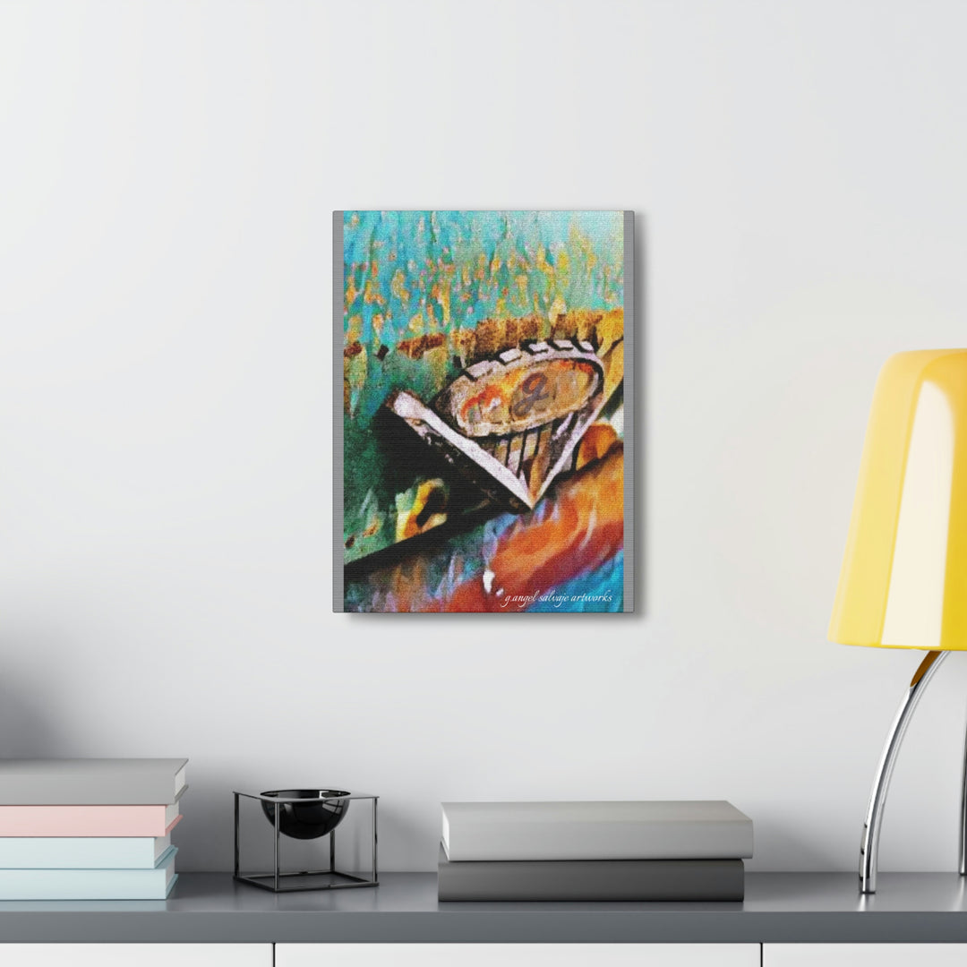 g's '63 V6 emblem on Canvas Gallery Wraps