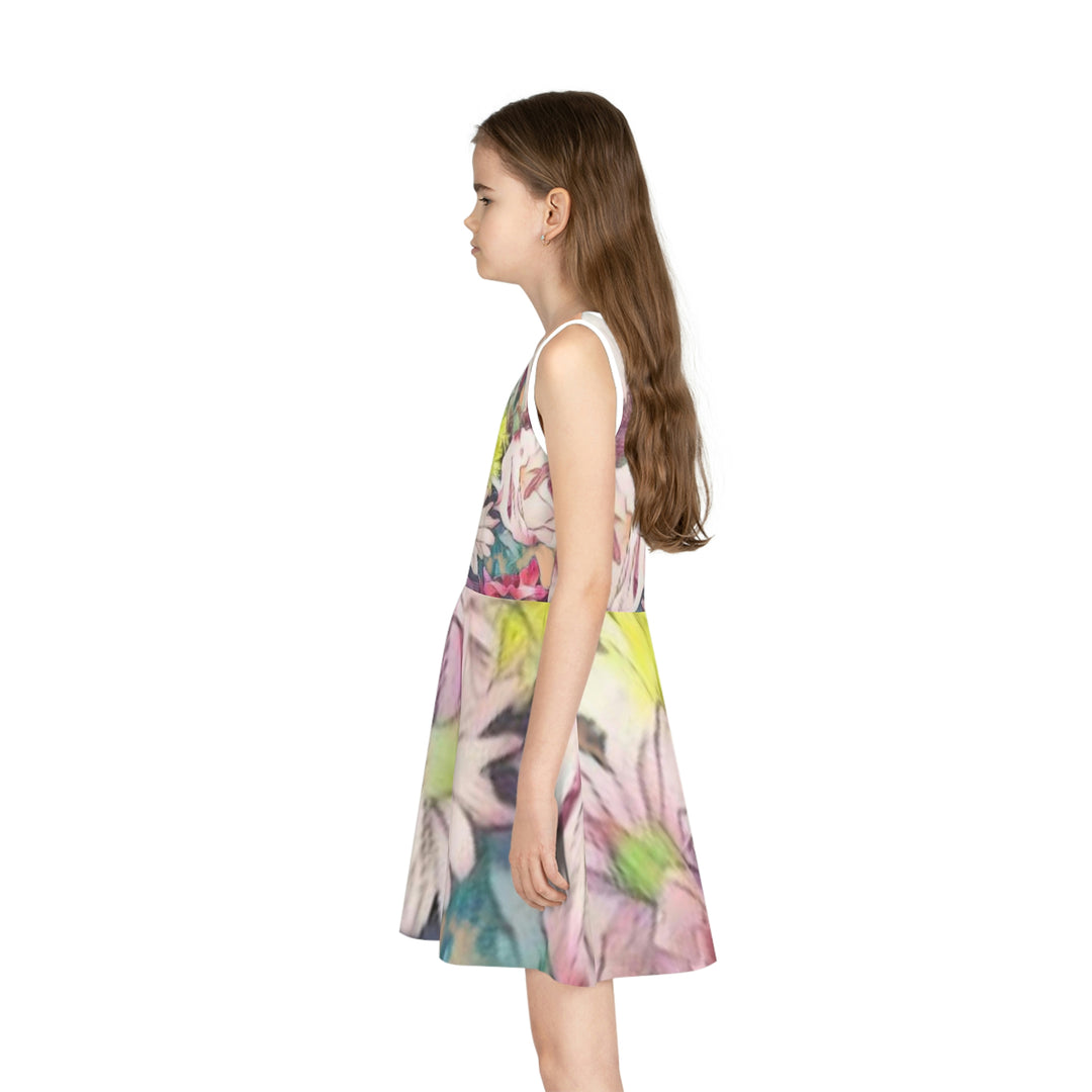 Floral Girls' Sleeveless Sundress (AOP)