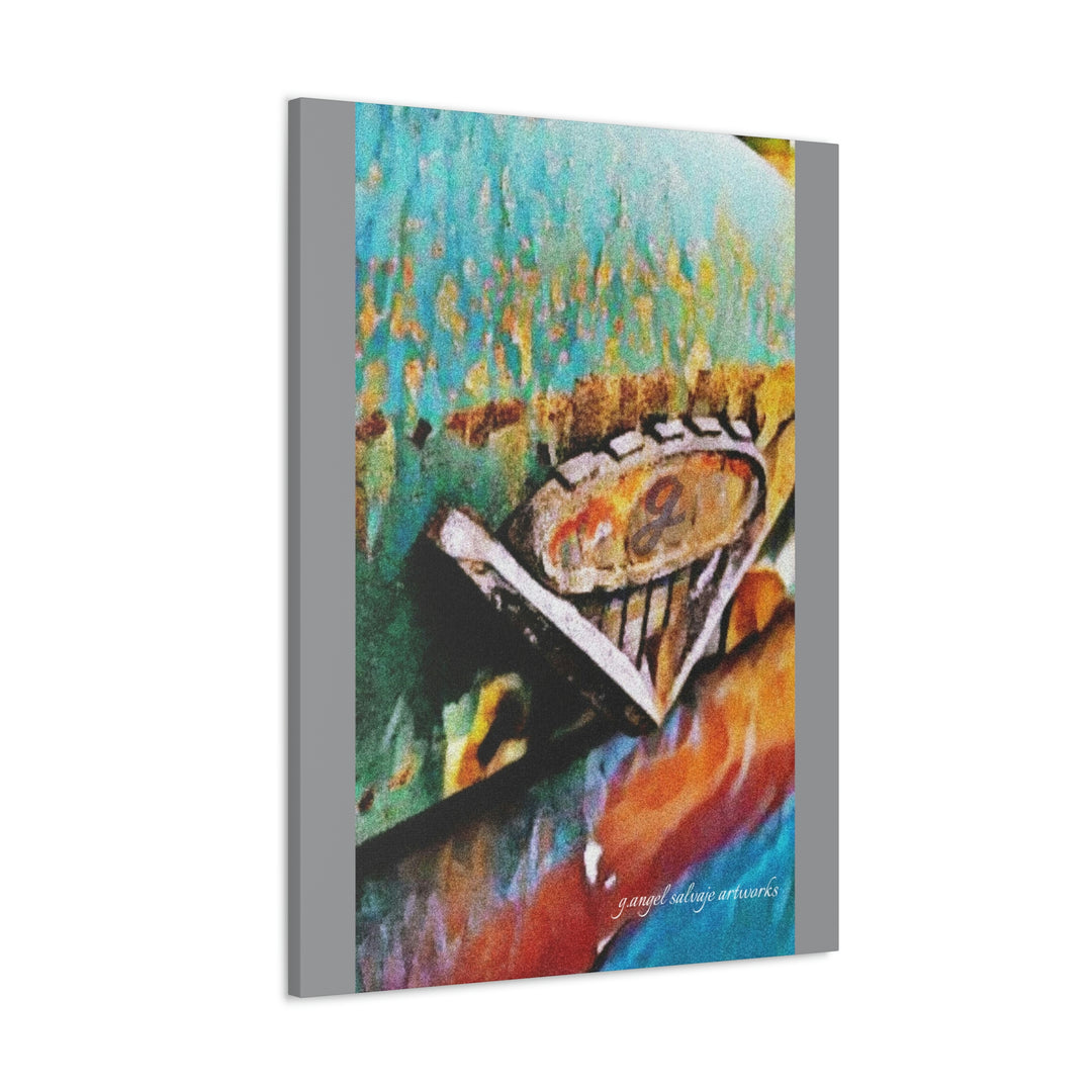 g's '63 V6 emblem on Canvas Gallery Wraps