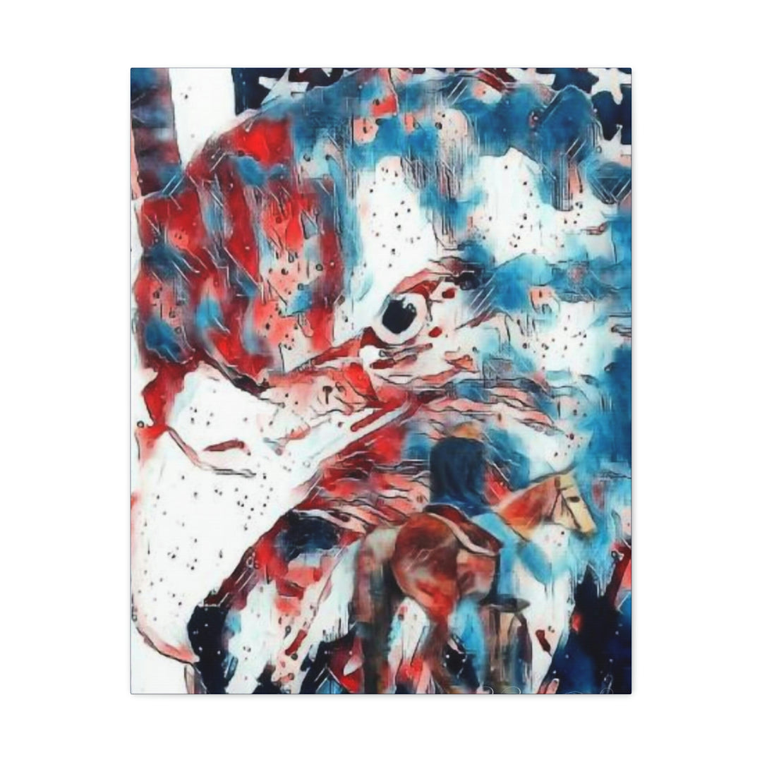 America Strong and Free Canvas Gallery Wraps
