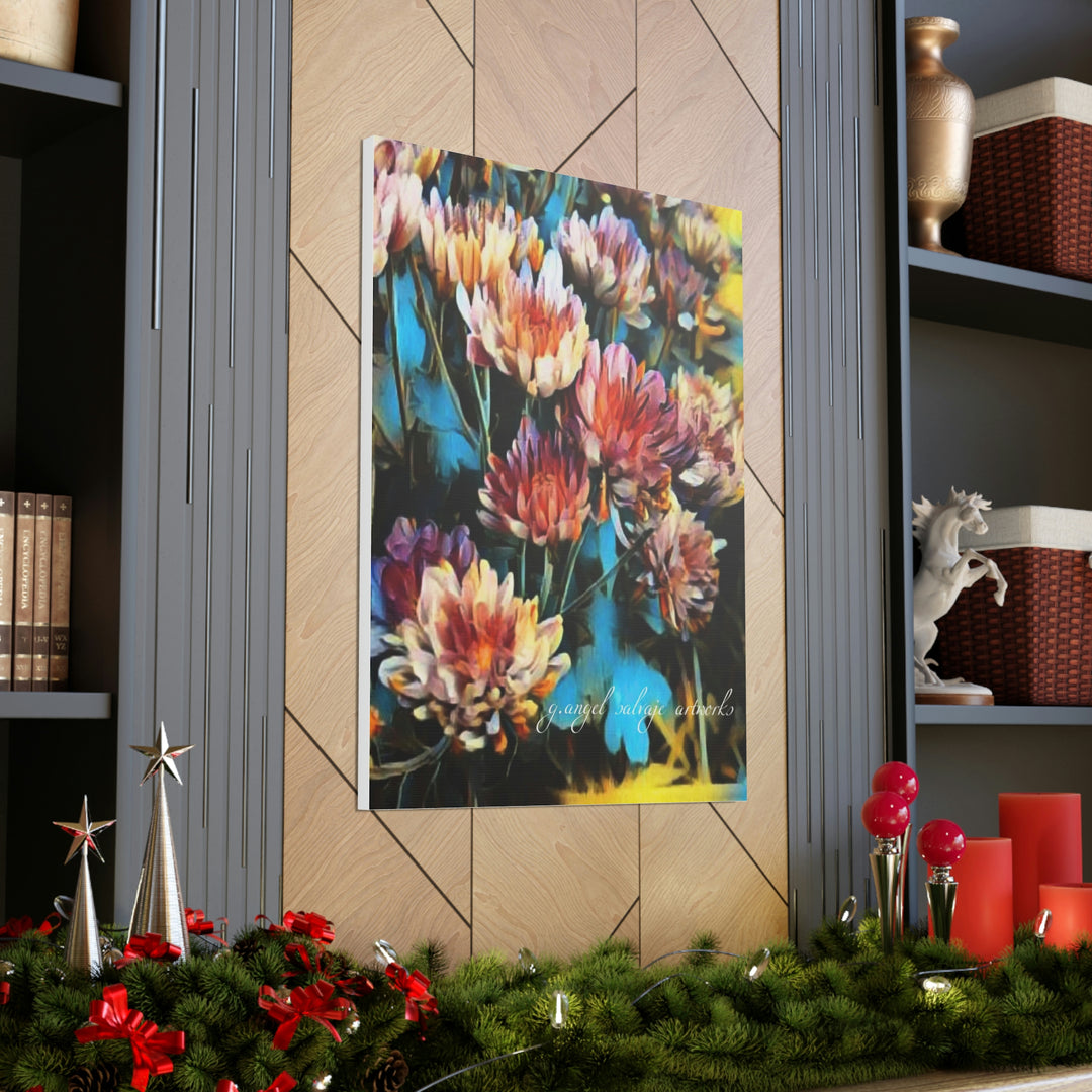 Corinthian Mums Canvas Gallery Wraps