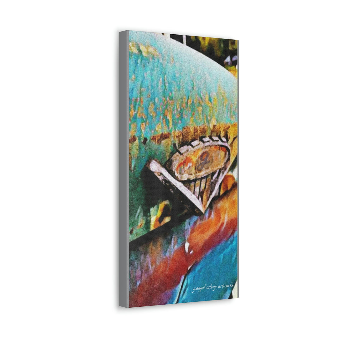 g's '63 V6 emblem on Canvas Gallery Wraps