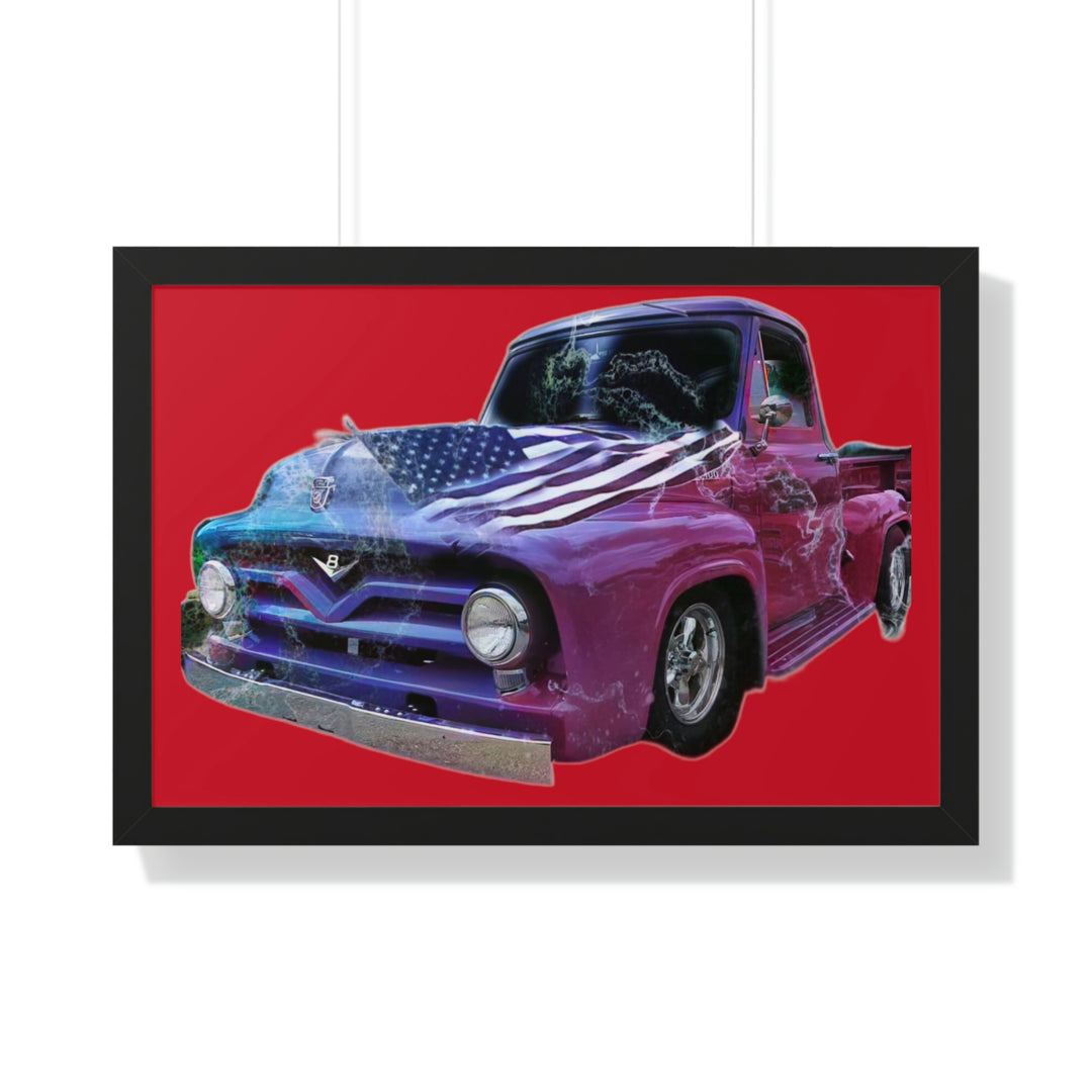 1956 Ford Truck Framed Horizontal Poster