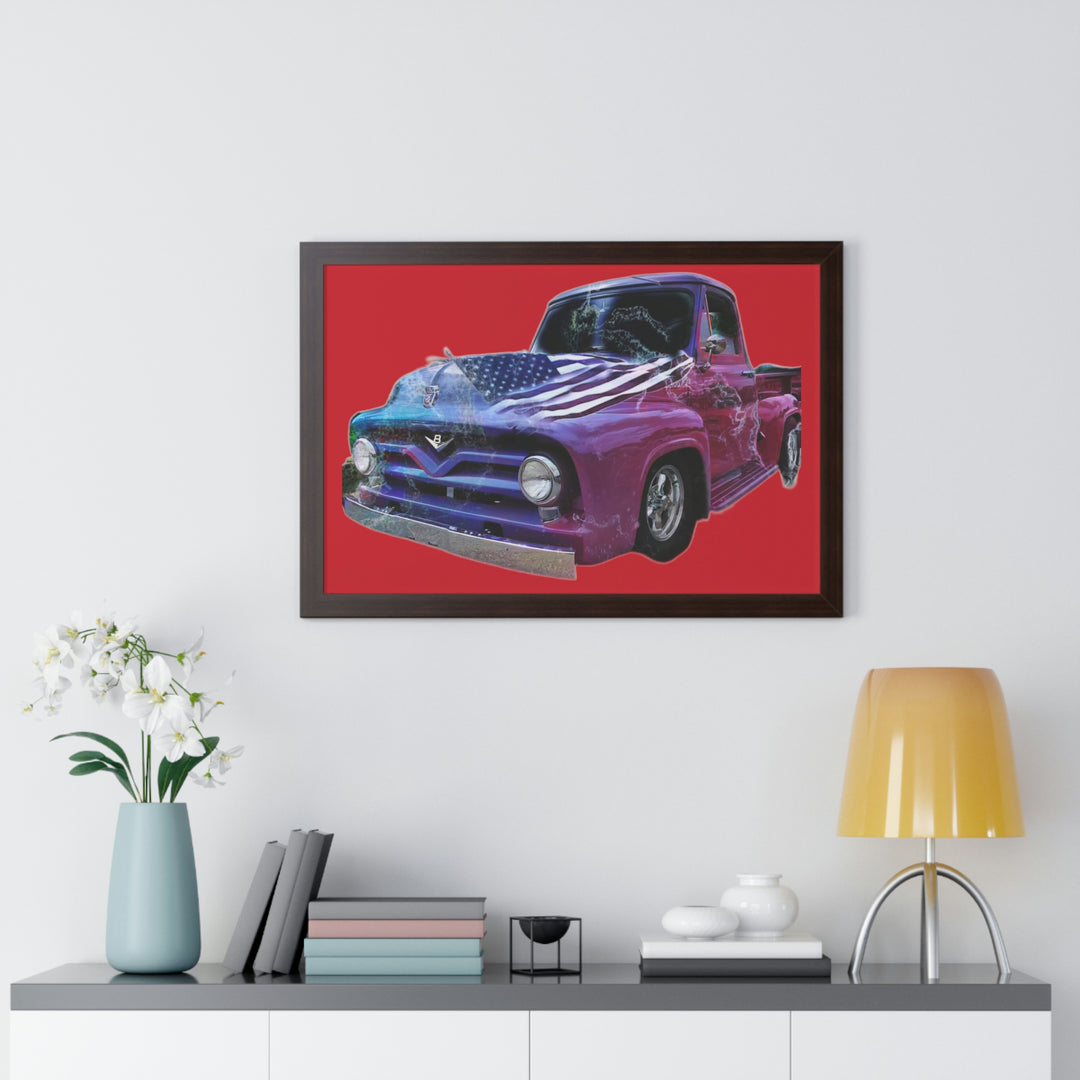 1956 Ford Truck Framed Horizontal Poster