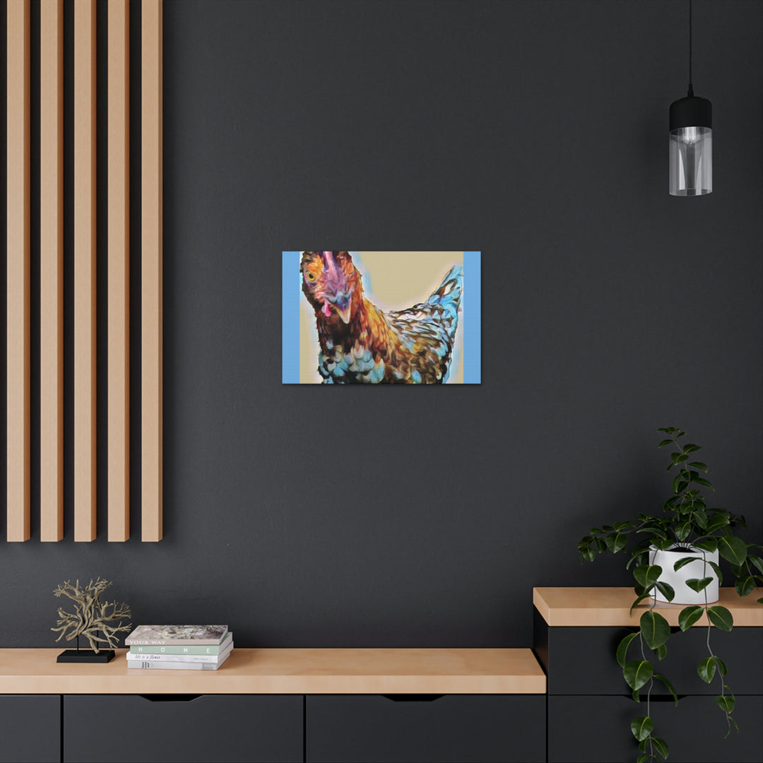 Spot the Hen on Canvas Gallery Wraps