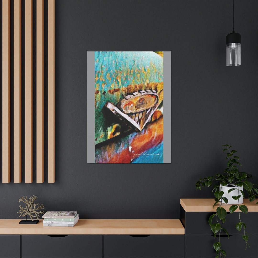 g's '63 V6 emblem on Canvas Gallery Wraps