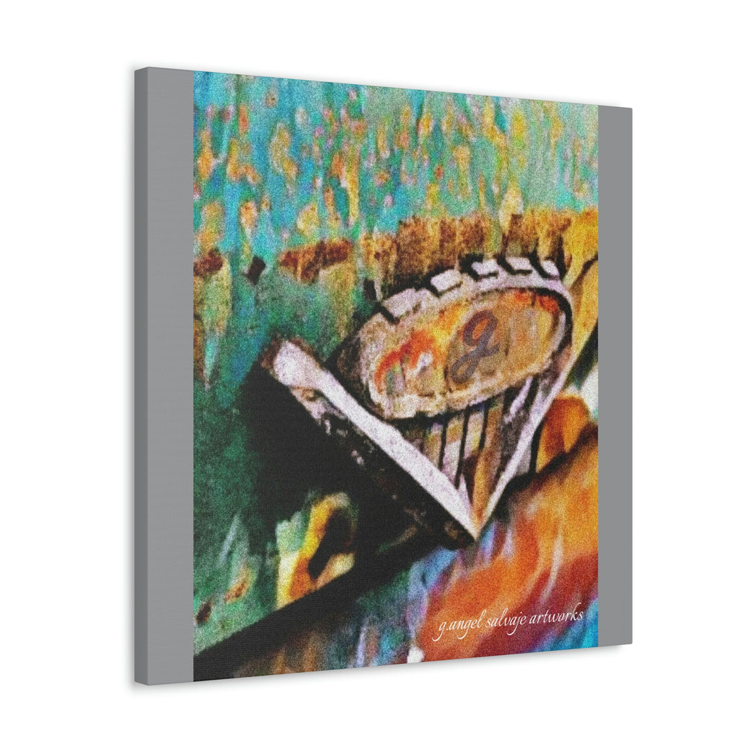 g's '63 V6 emblem on Canvas Gallery Wraps
