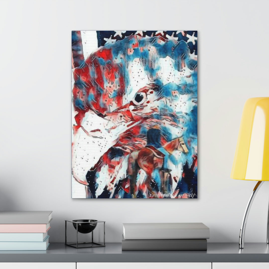 America Strong and Free Canvas Gallery Wraps