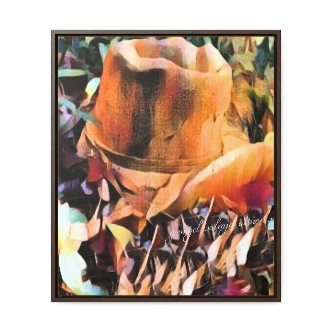 A Man's Hat Gallery Canvas Wraps, Vertical Frame