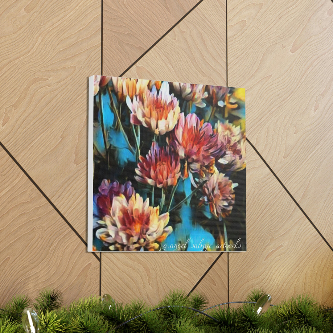 Corinthian Mums Canvas Gallery Wraps