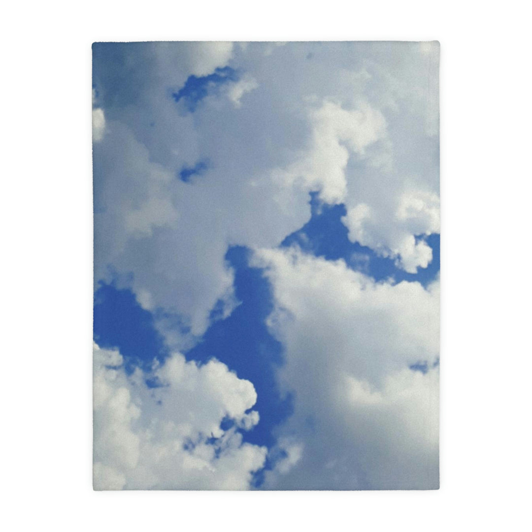 Keep Reaching Velveteen Minky Blanket (Two-sided print)