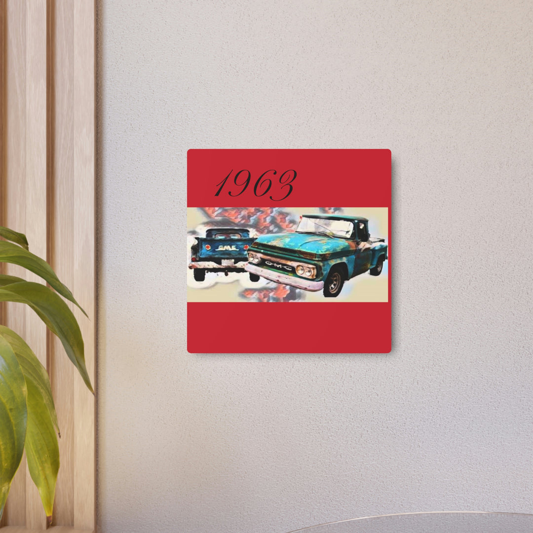 1963 gmc v6 Metal Art Sign
