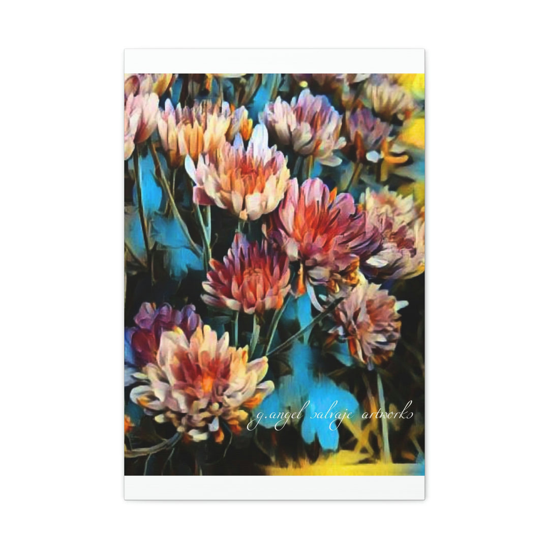 Corinthian Mums Canvas Gallery Wraps