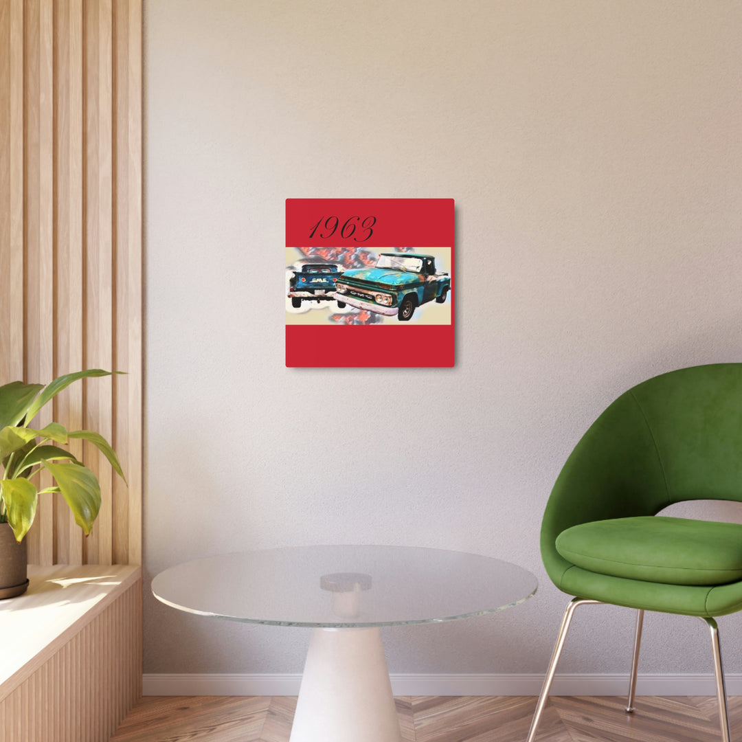 1963 gmc v6 Metal Art Sign
