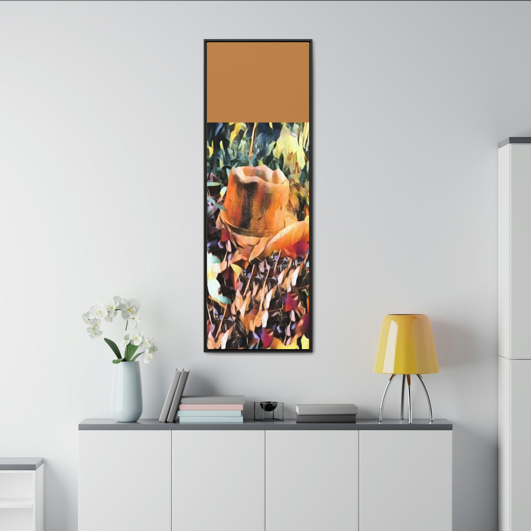 A Man's Hat Gallery Canvas Wraps, Vertical Frame