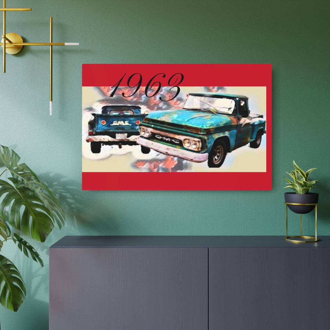 1963 gmc v6 Metal Art Sign